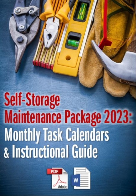 Self-Storage Maintenance Package 2023: Monthly Task Calendars and Guide